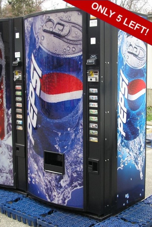 Royal RVMCE 522 Drink Vending Machine 12oz Cans Pepsi Graphic FREE SHIPPING 